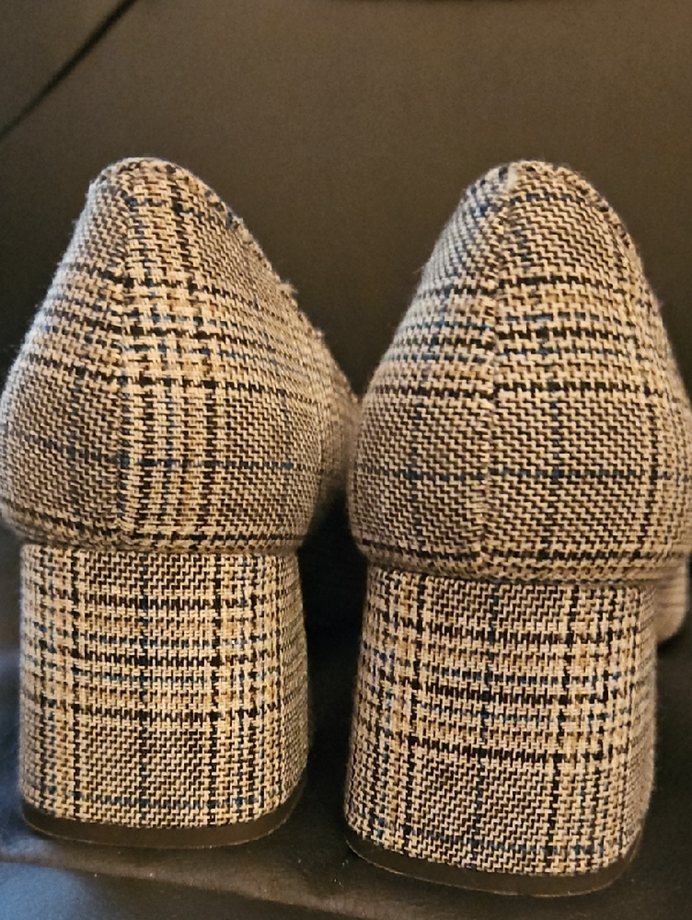 J. Crew Celia Glen Plaid Block-Heel Pumps - Size 8 - Picture 7 of 7